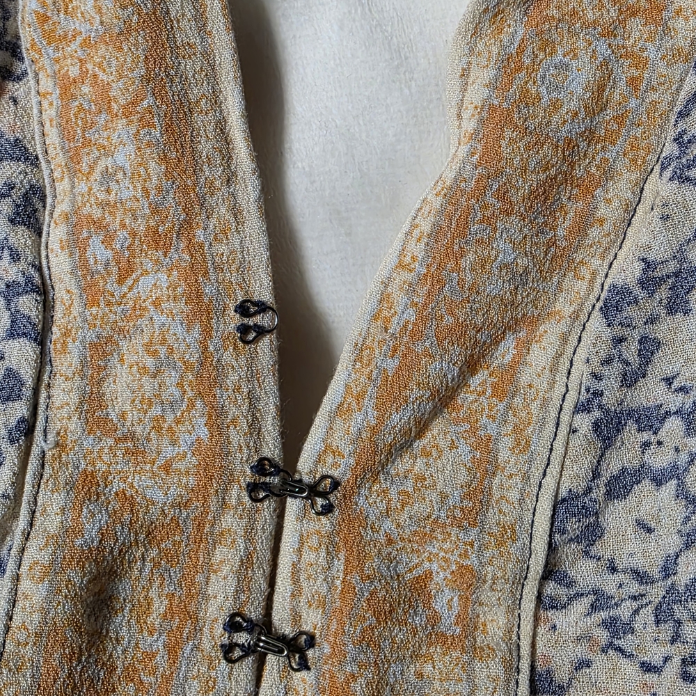 Free People Yellow and Blue Patterned Romper - Picture 6 of 6